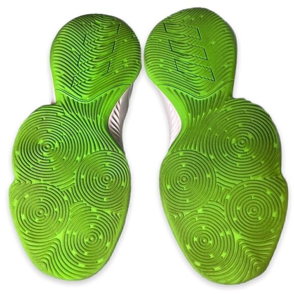 Mens Adidas‎ Explosive Bounce Basketball Grey Lime Green Shoes 6 main image 5